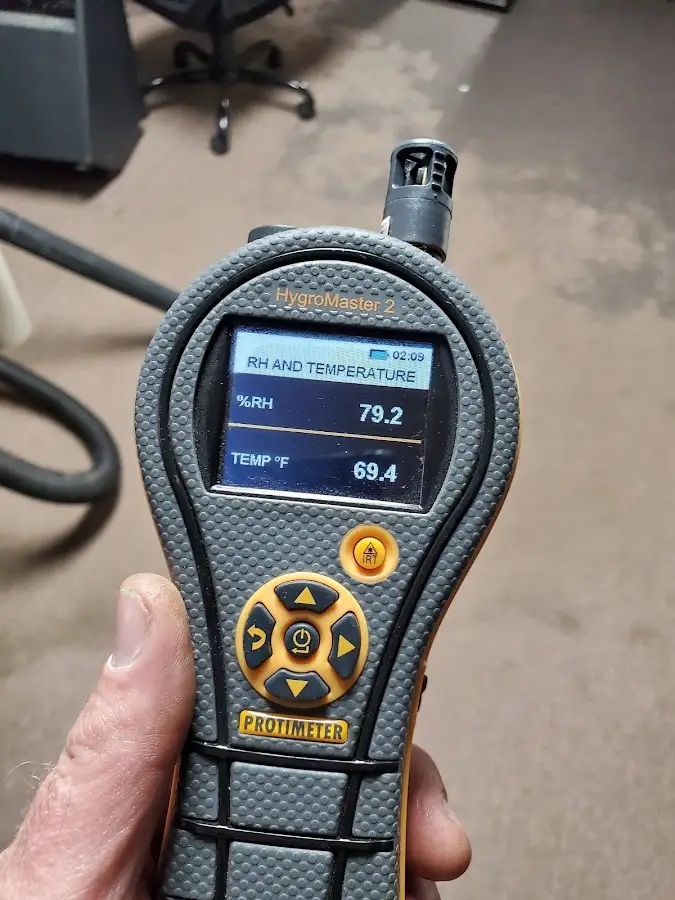 Moisture meter humidity assessment for Mold Remediation & Removal in Durant